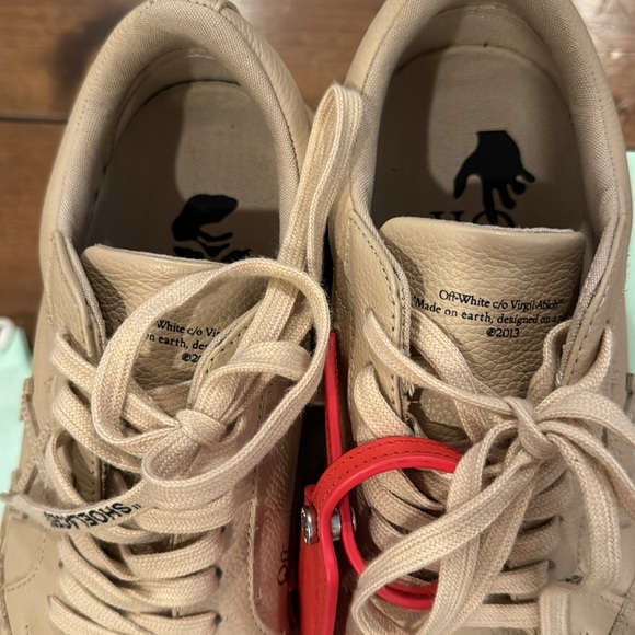 Off-White Low Vulcanized Calf Leather Sneakers in Sand - Picture 11 of 16